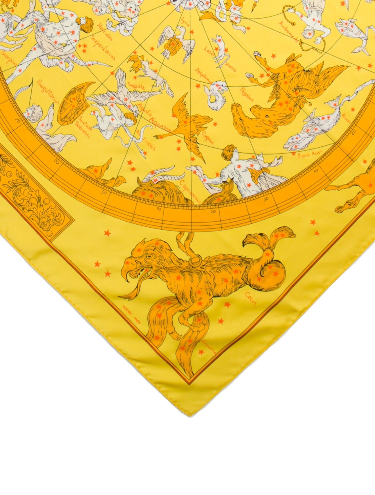 Hermès Hemispharium Coeli Boreale Silk Scarf