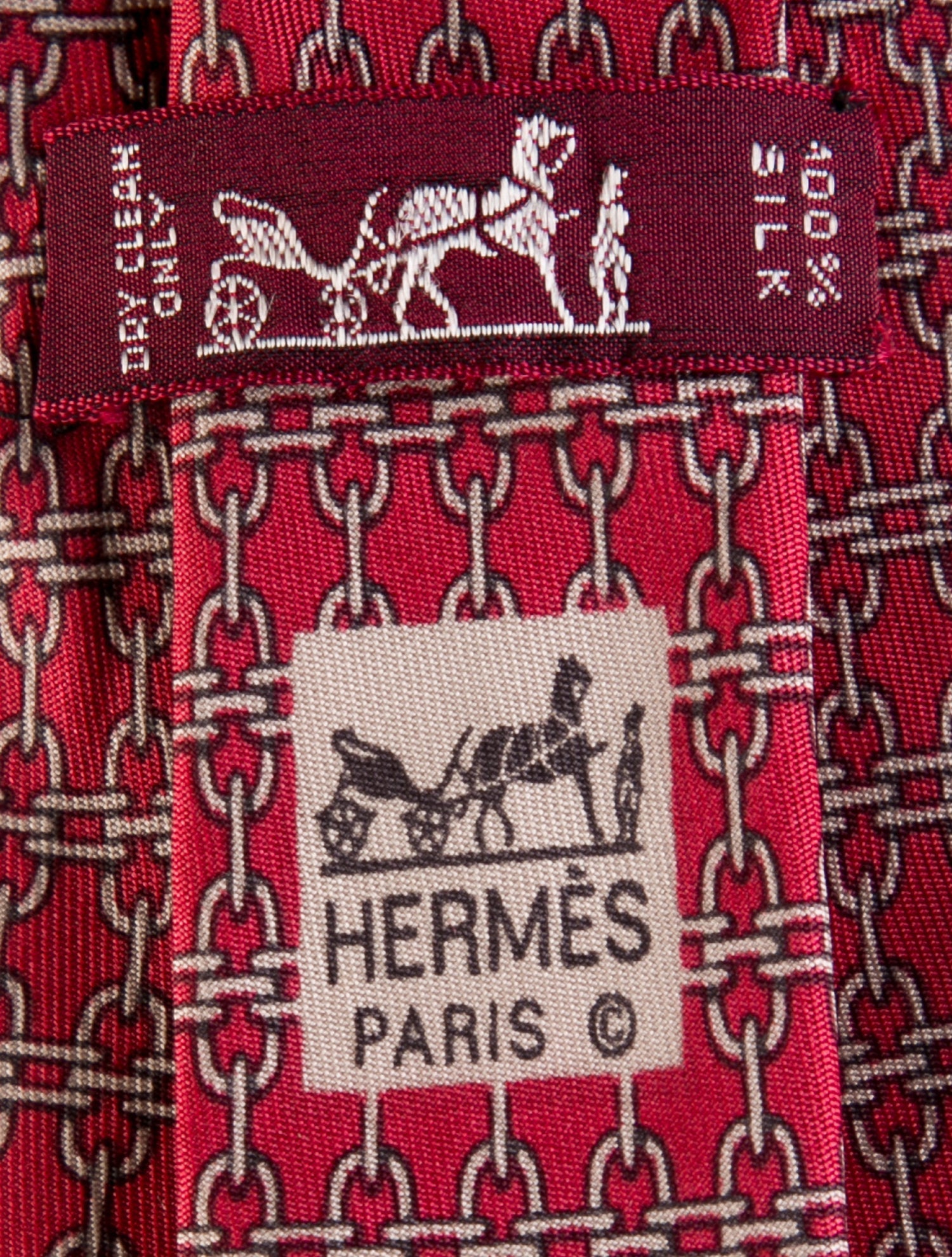 Hermès Patterned Tie
