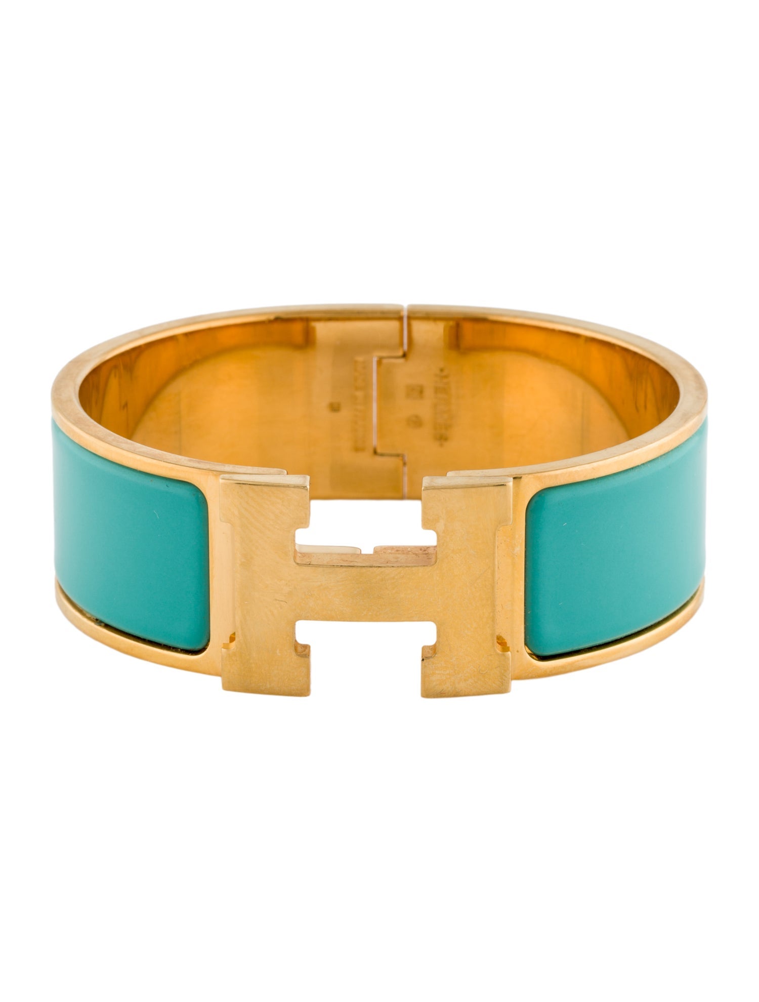 Hermès Enamel Clic Clac H Bangle Bracelet