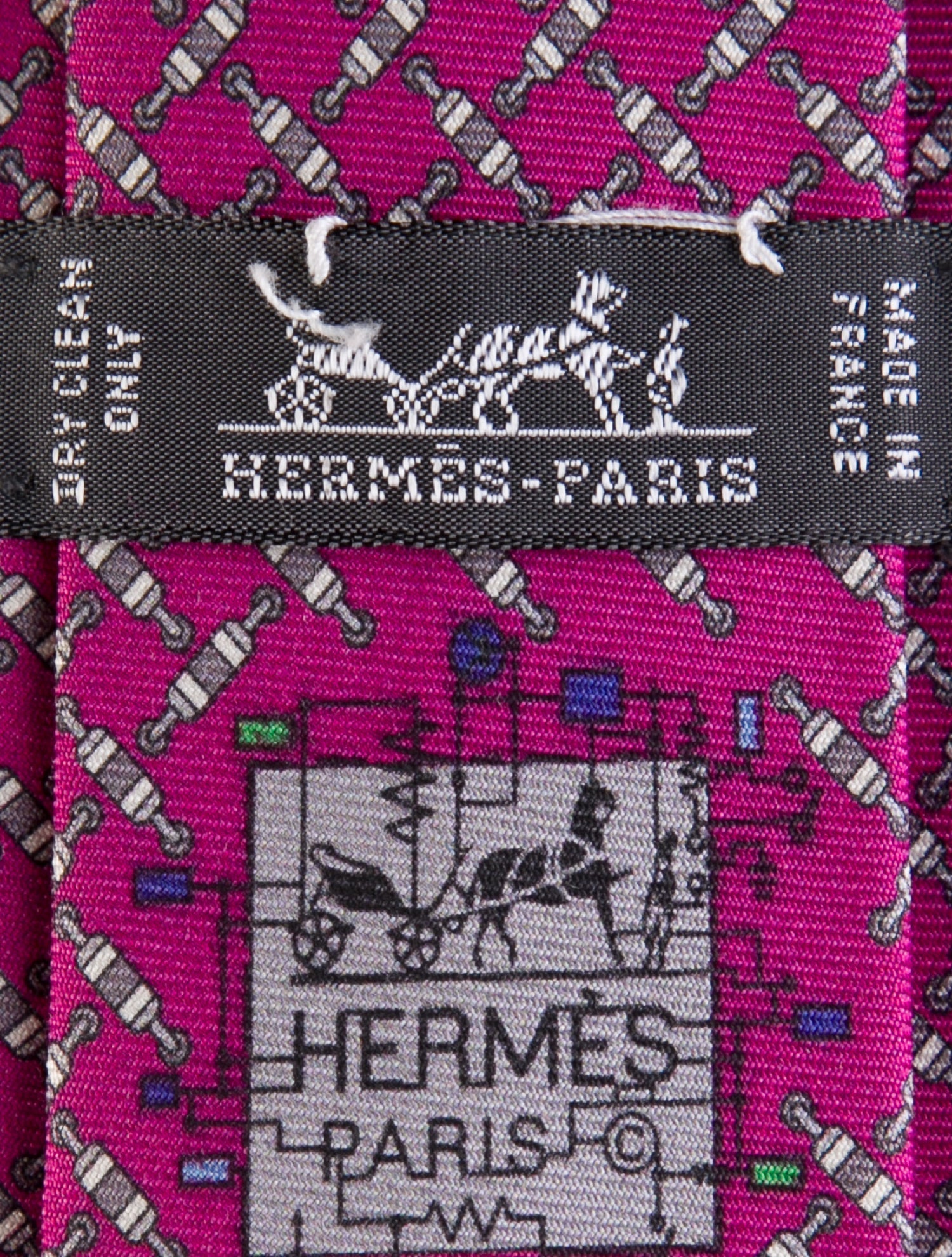 Hermès Patterned Tie