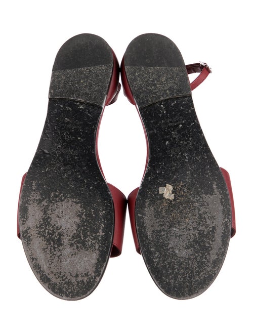 Hermès H Logo Leather Sandals