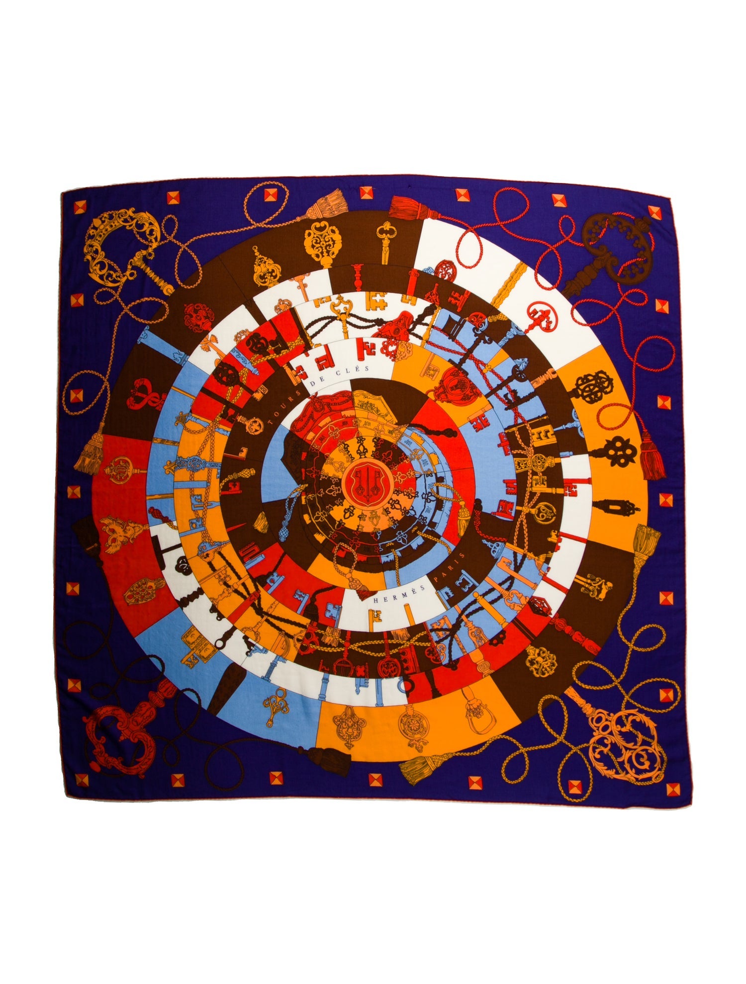 Hermès Tours de Cles Cashmere Scarf