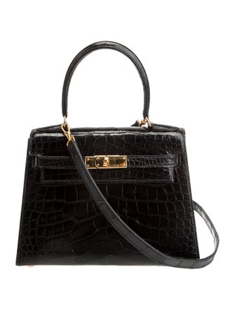 Hermès 1996 Shiny Alligator Mini Kelly Sellier 20