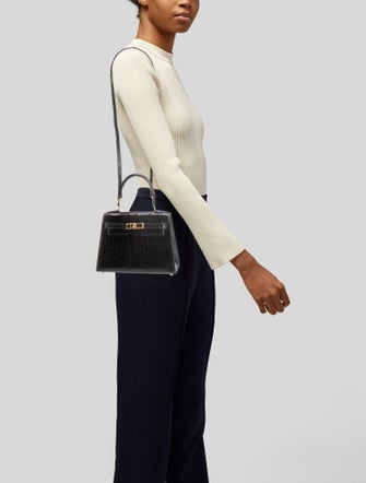 Hermès 1996 Shiny Alligator Mini Kelly Sellier 20