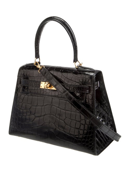 Hermès 1996 Shiny Alligator Mini Kelly Sellier 20