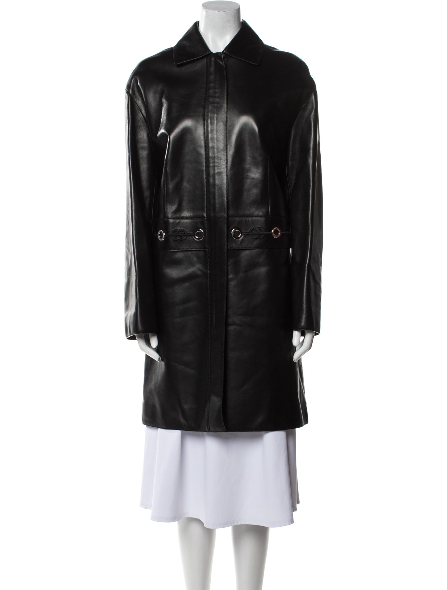 Hermès Leather Coat