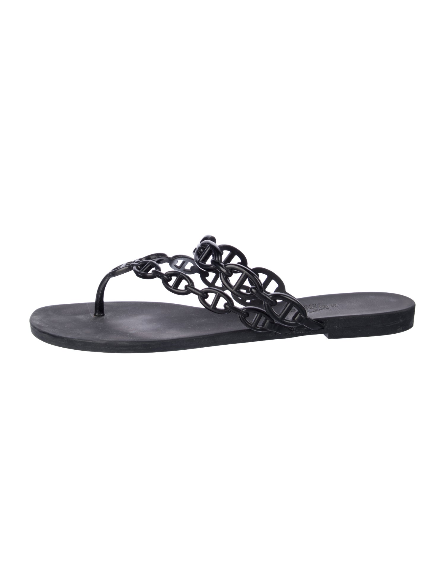 Hermès Island Chaîne d'Ancre Insignia Slides