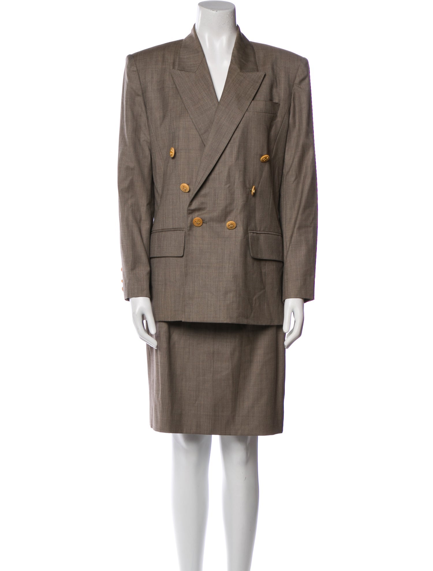 Hermès Wool Skirt Suit