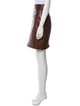 Hermès Leather Knee-Length Skirt