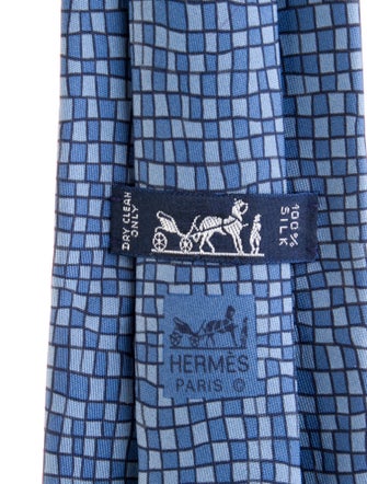 Hermès Patterned Tie