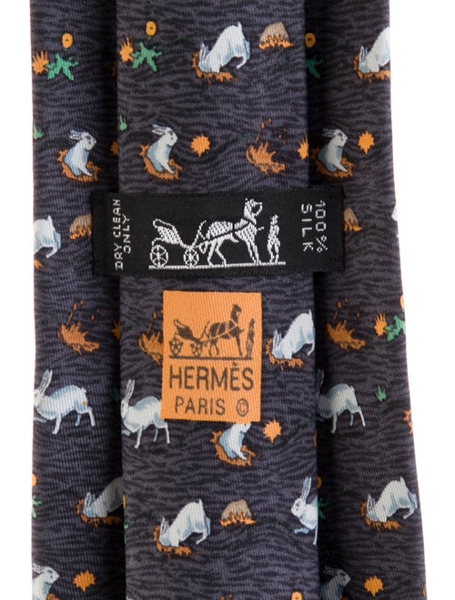 Hermès Patterned Tie