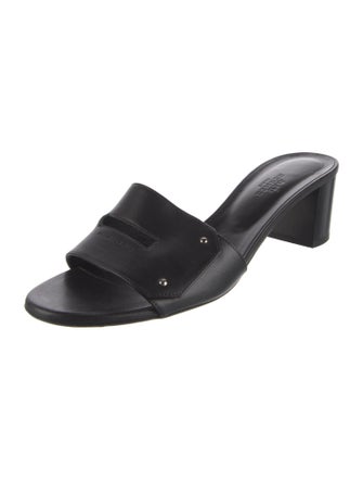 Hermès View Leather Slides