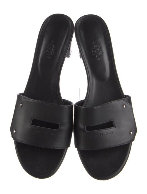 Hermès View Leather Slides