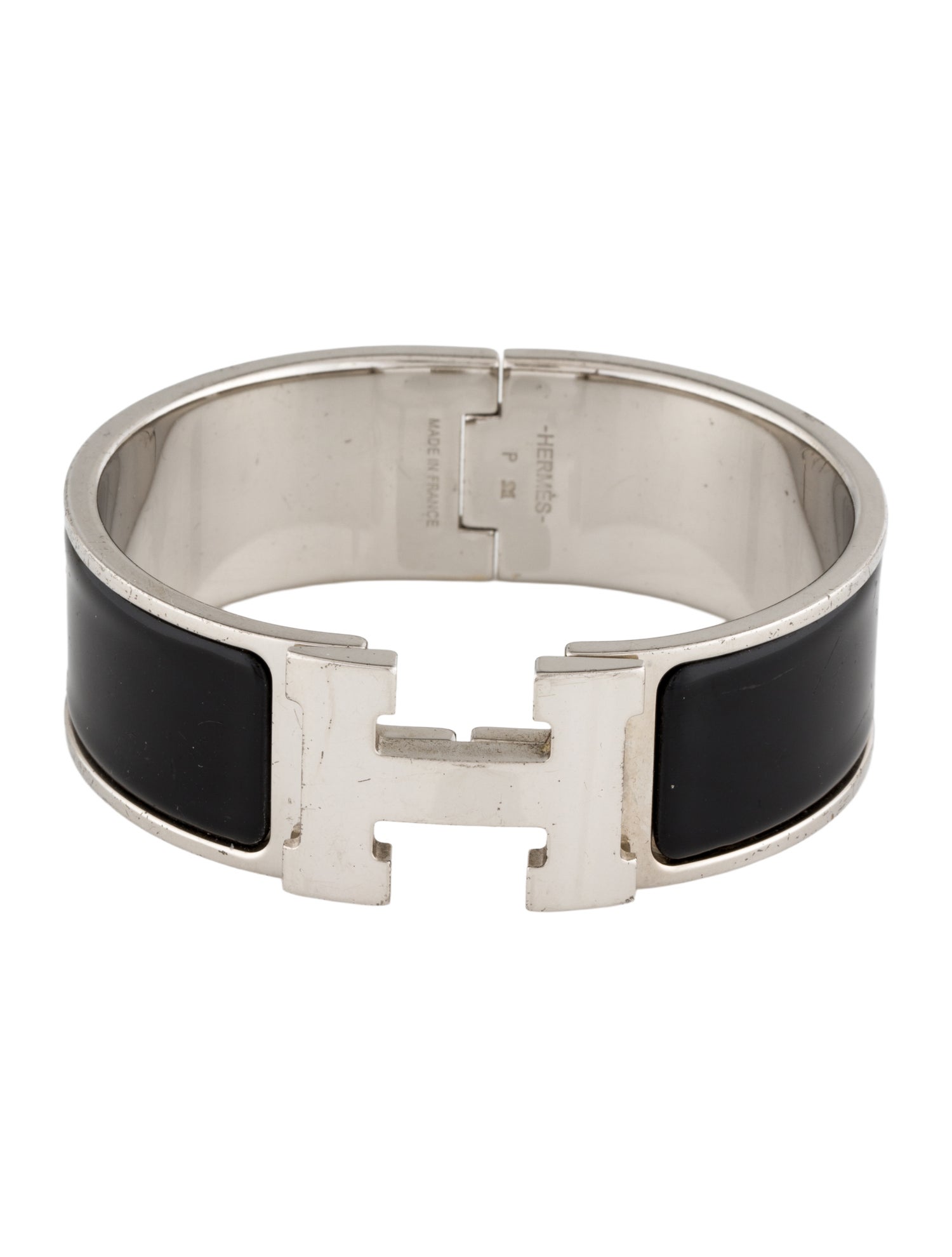 Hermès Enamel Clic Clac H Bangle Bracelet