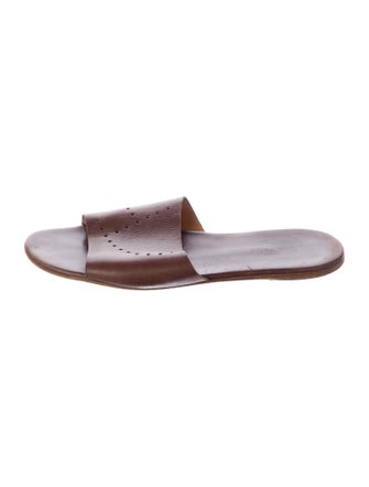 Hermès Leather Slides