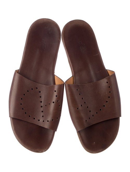 Hermès Leather Slides