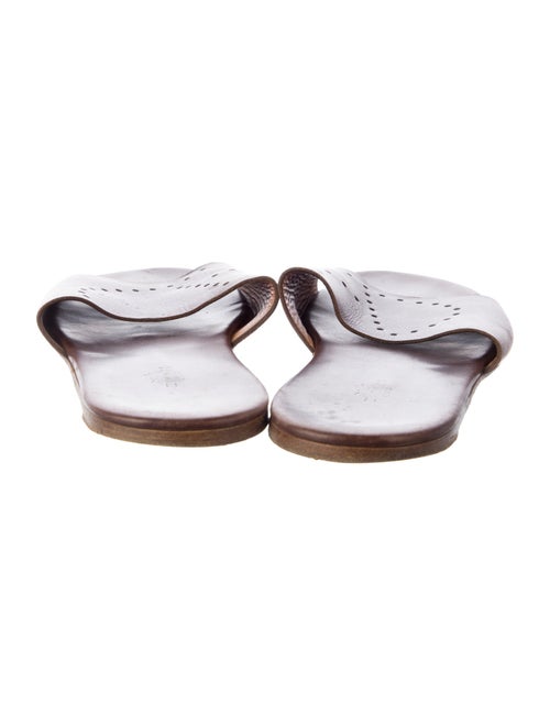 Hermès Leather Slides