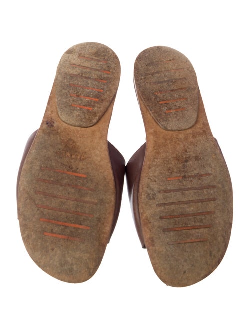 Hermès Leather Slides