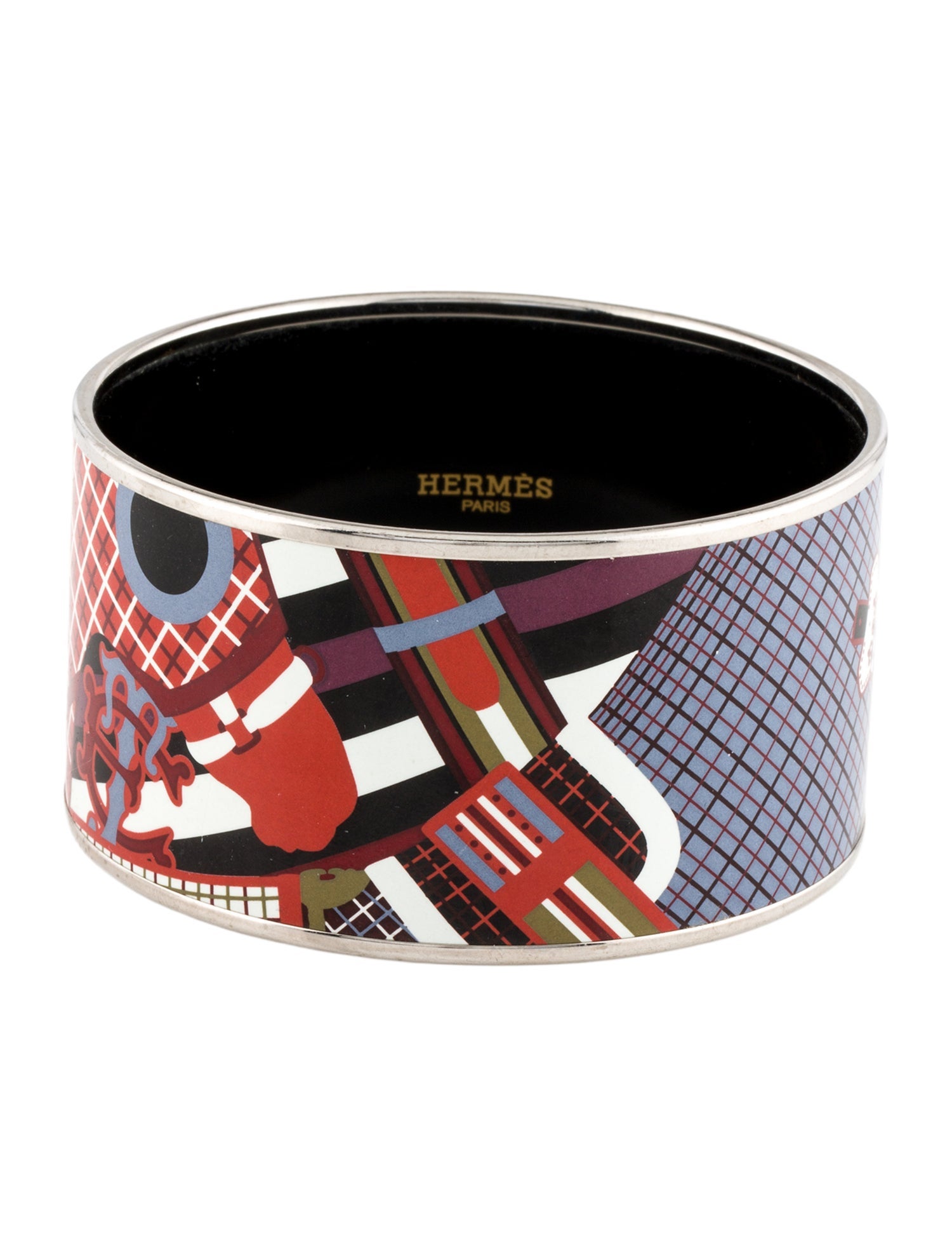 Hermès Enamel Extra Wide Bangle