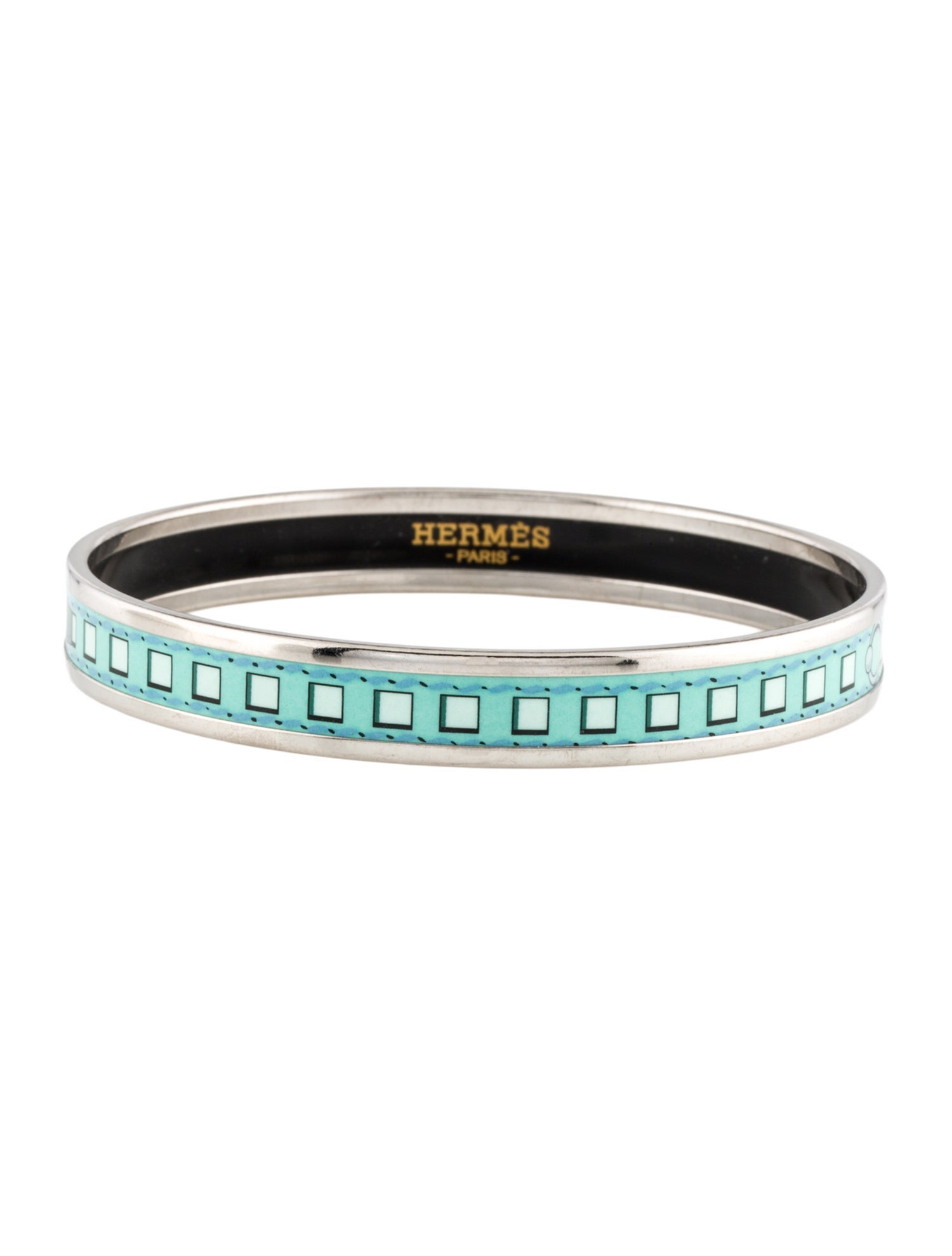 Hermès Enamel Narrow Bangle