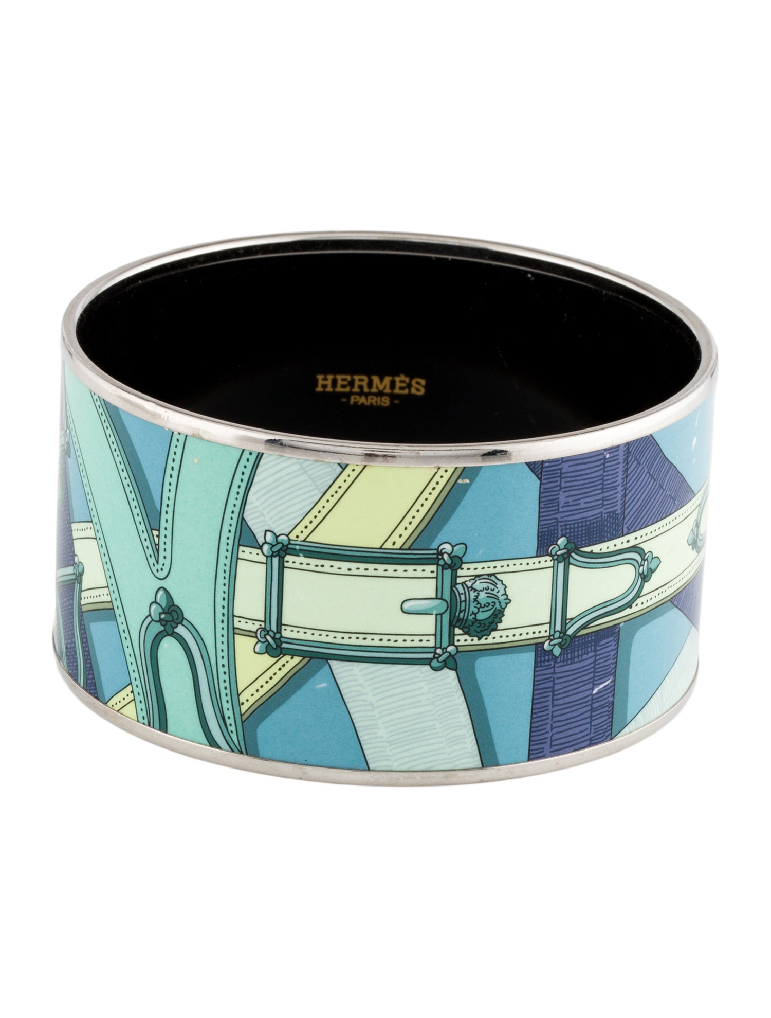 Hermès Enamel Extra Wide Bangle