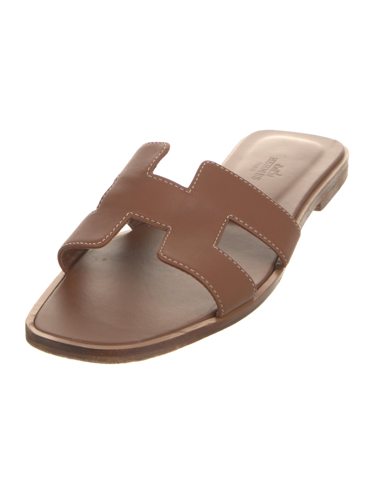 Hermès Oran Calfskin Slides