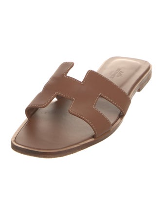 Hermès Oran Calfskin Slides