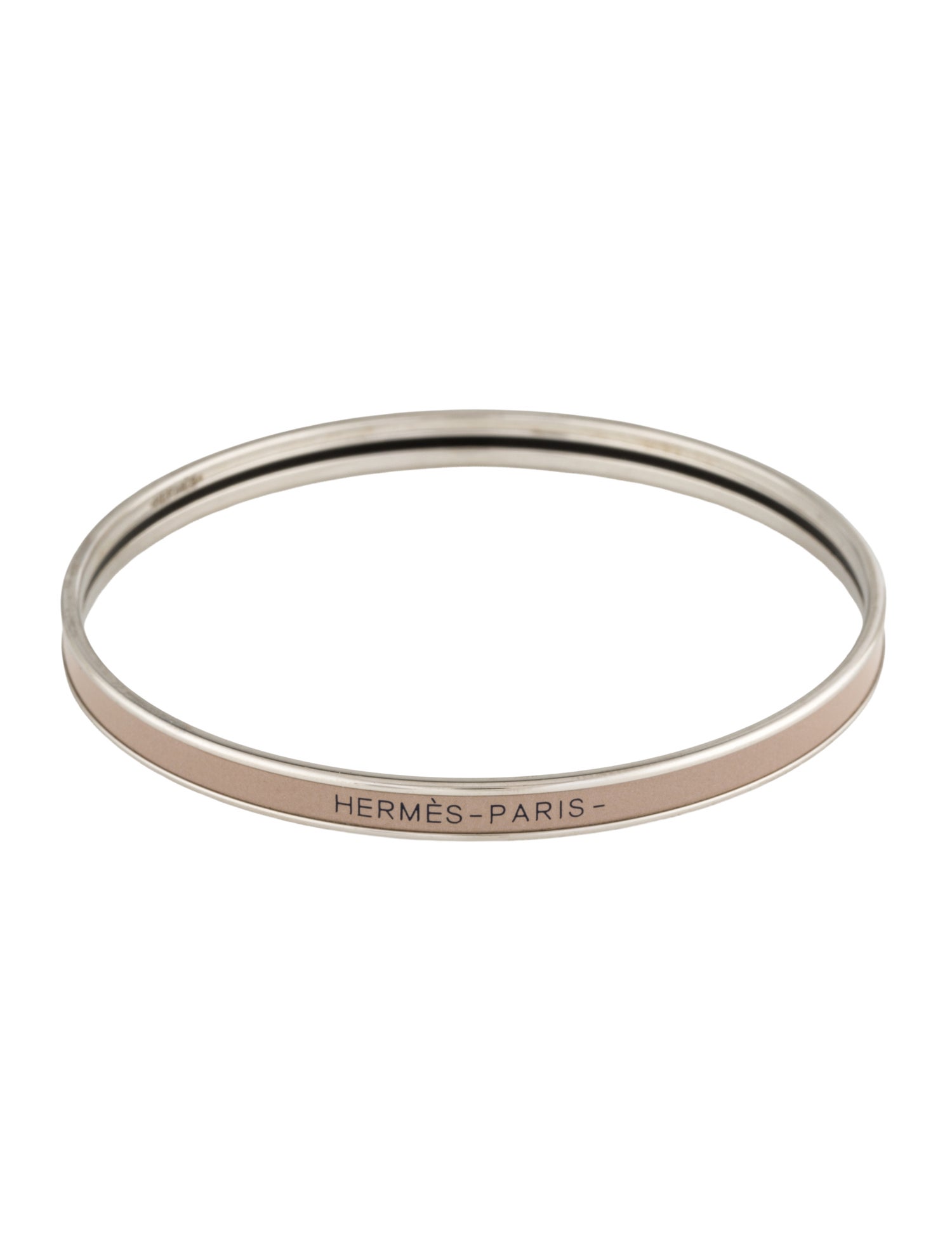 Hermès Enamel Extra Narrow Uni Bangle Bracelet