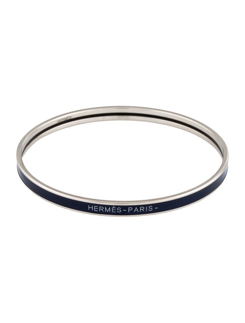 Hermès Enamel Extra Narrow Uni Bangle Bracelet