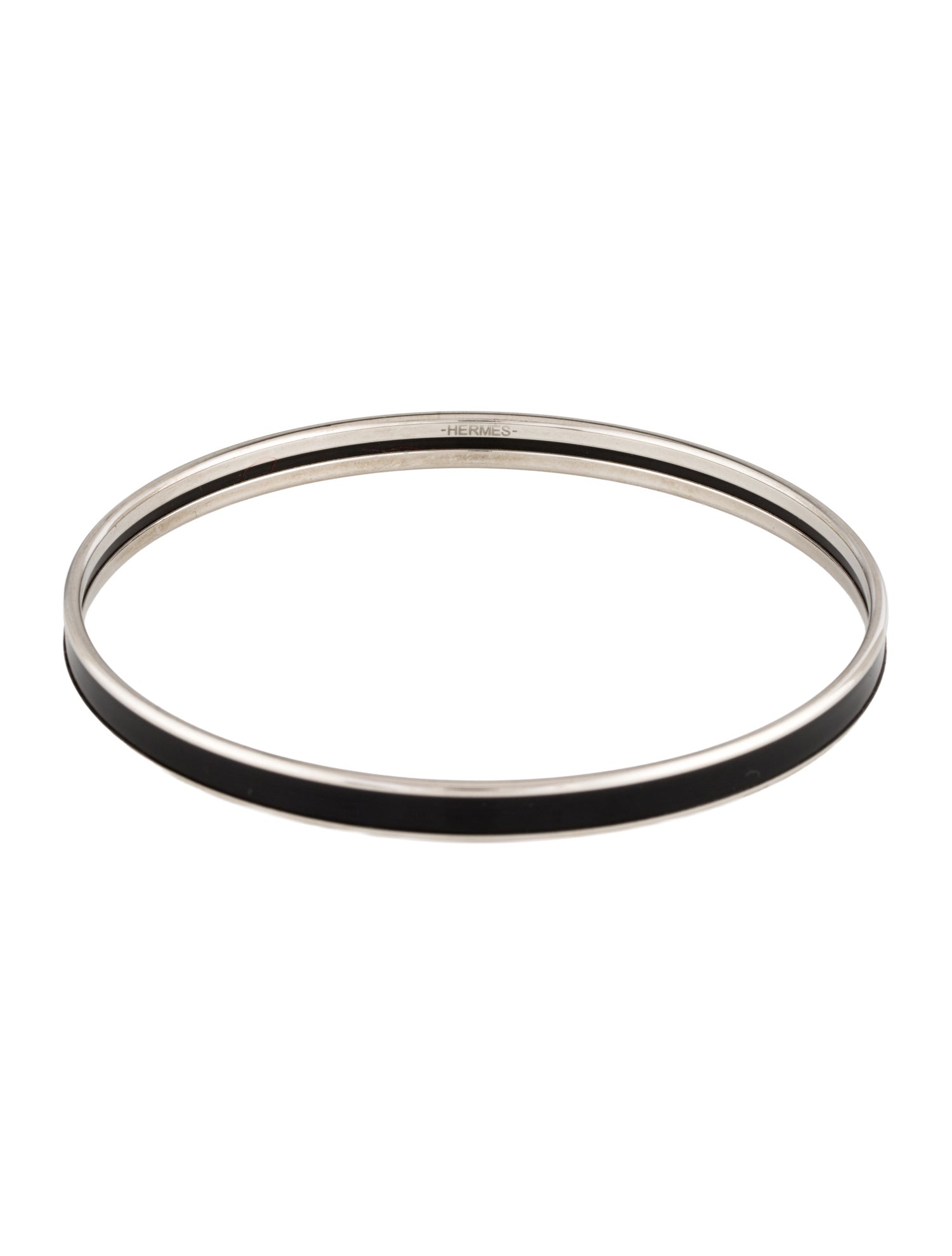 Hermès Enamel Extra Narrow Uni Bangle Bracelet