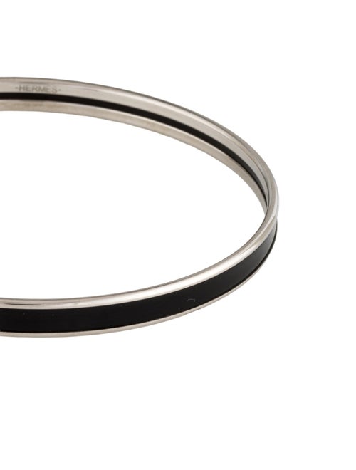 Hermès Enamel Extra Narrow Uni Bangle Bracelet
