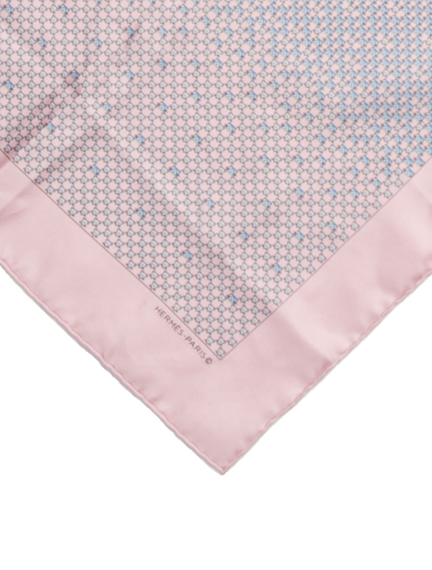 Hermès Cat & Mouse Printed Pocket Square