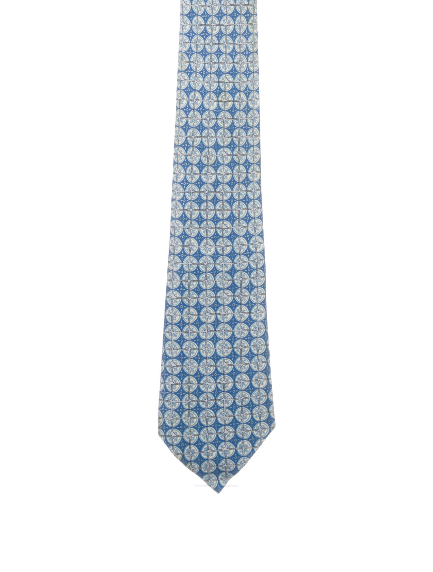 Hermès Silk Tie With Patterned Design