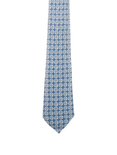 Hermès Silk Tie With Patterned Design