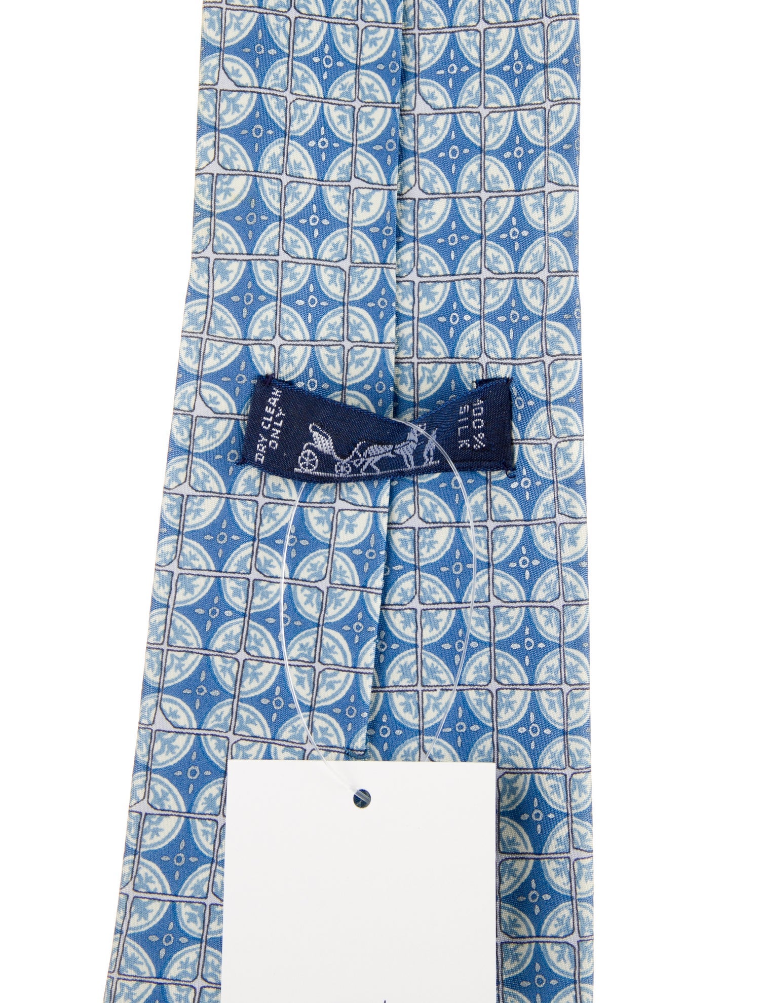 Hermès Silk Tie With Patterned Design