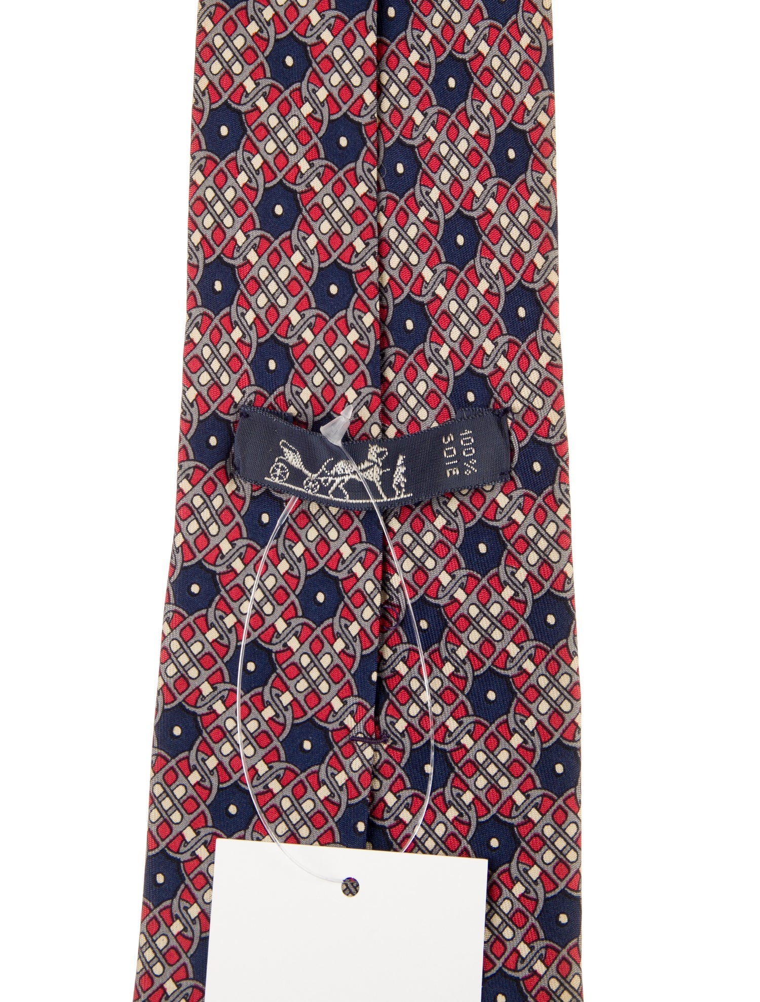 Hermès Silk Tie With Patterned Design
