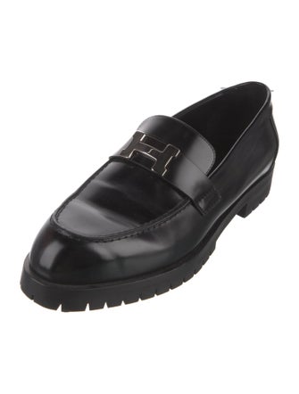 Hermès Faubourg H Logo Loafers