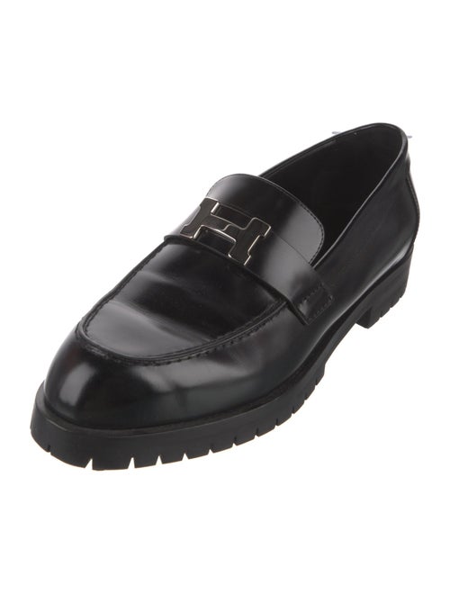 Hermès Faubourg H Logo Loafers