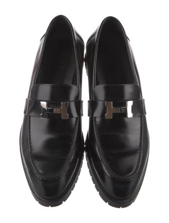 Hermès Faubourg H Logo Loafers