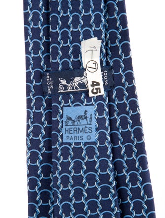 Hermès Silk Pattern Tie