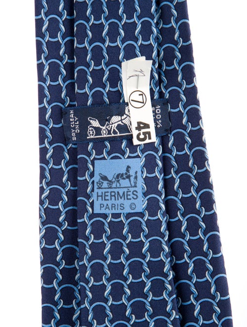 Hermès Silk Pattern Tie