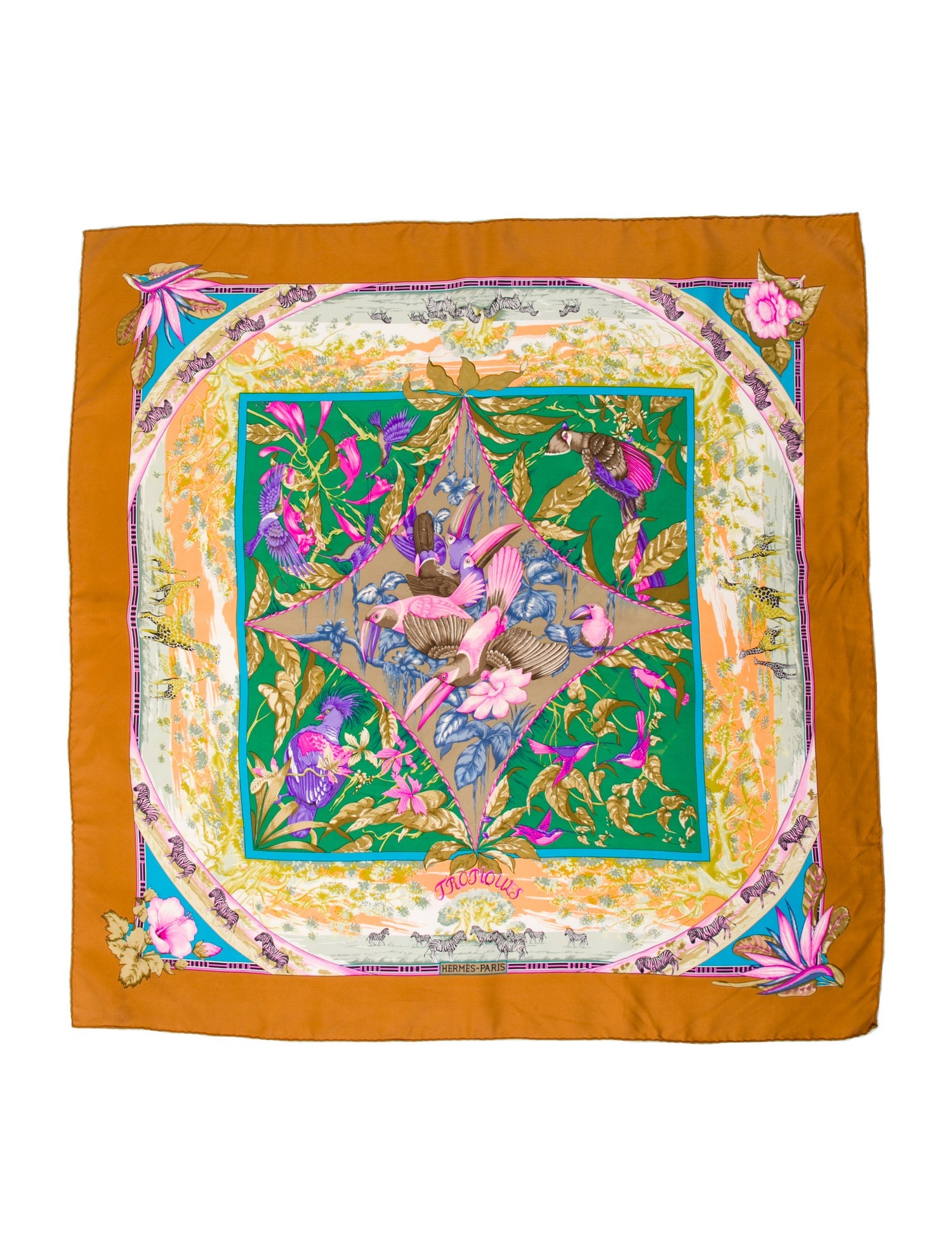 Hermès Tropiques Silk Scarf