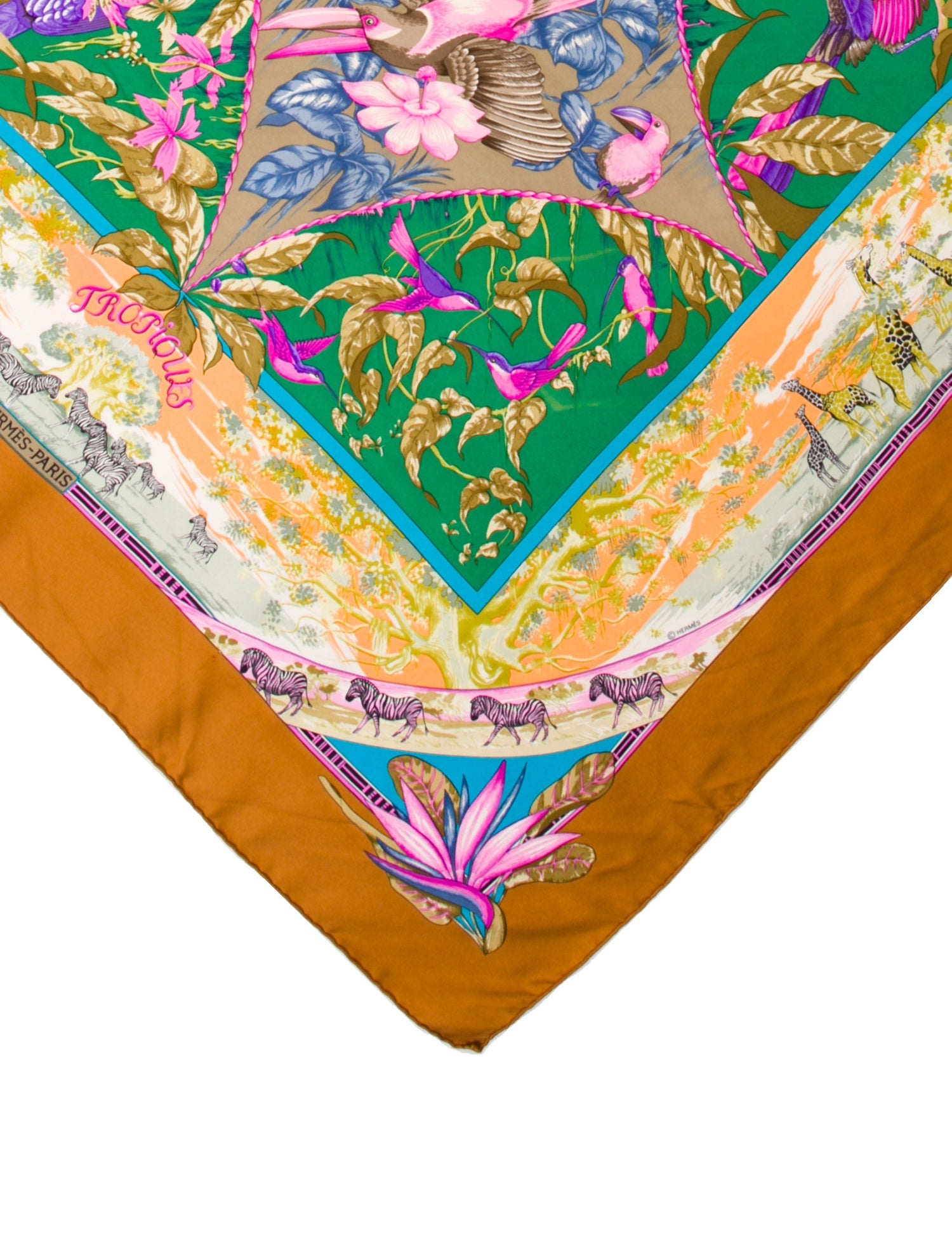 Hermès Tropiques Silk Scarf