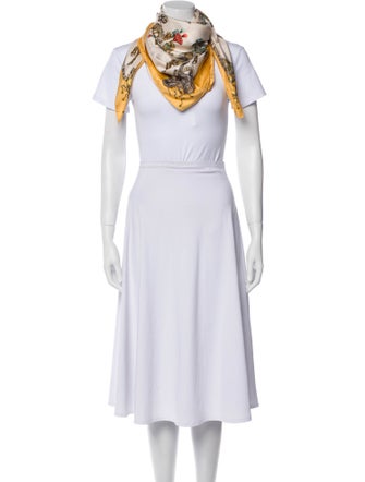 Hermès Les Fetes Du Roi Soleil Jacquard Silk Scarf