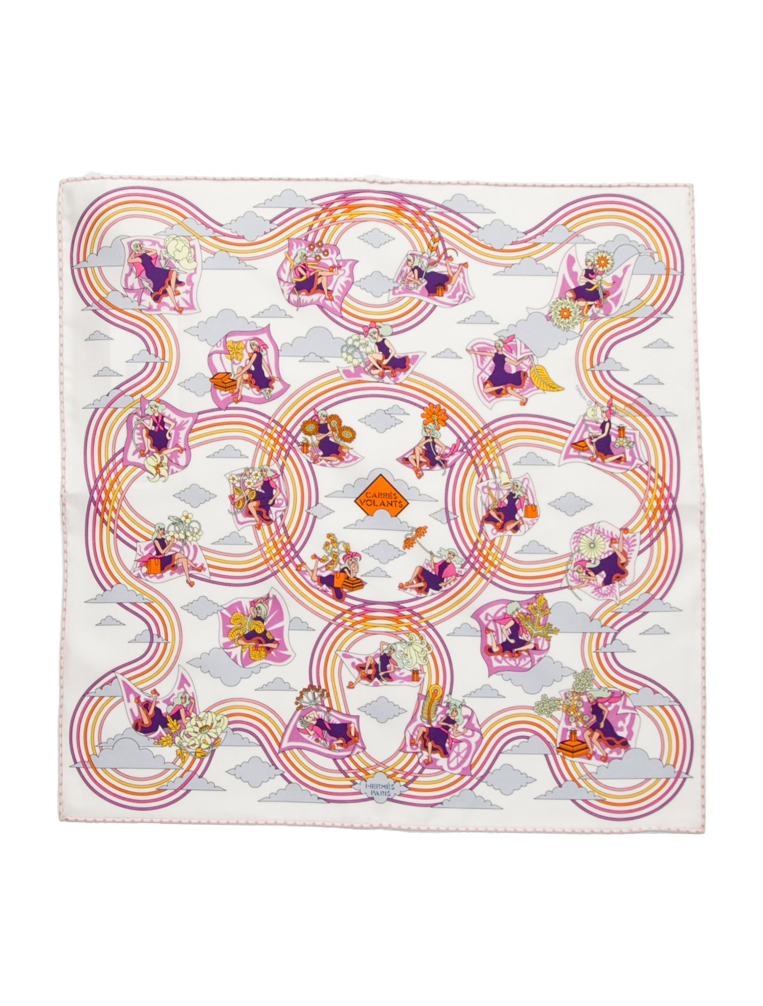 Hermès Carres Volants Silk Scarf w/ Tags