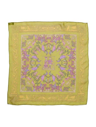 Hermès Early America Mousseline Silk Scarf