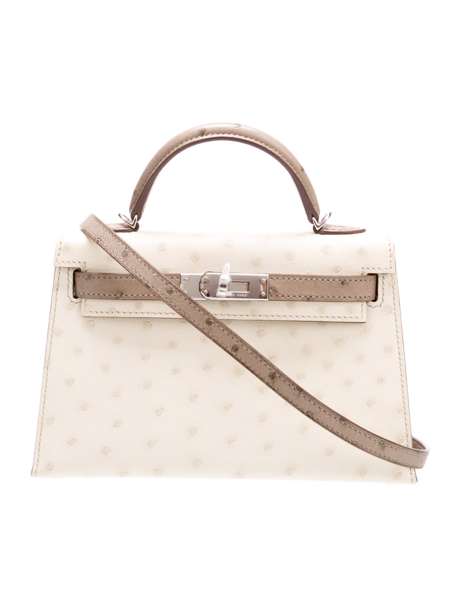 Hermès Special Order Ostrich Mini Kelly II Sellier 20