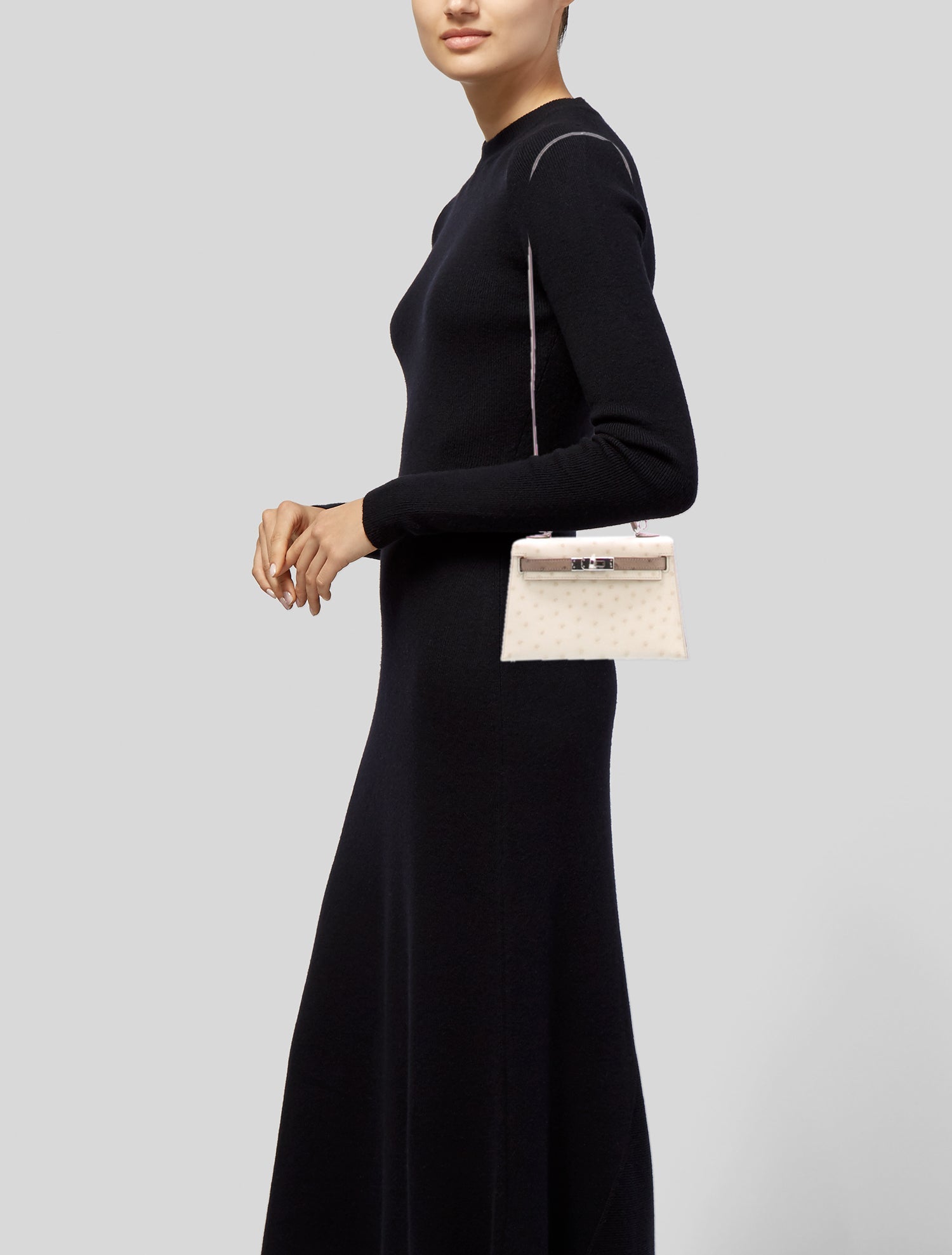 Hermès Special Order Ostrich Mini Kelly II Sellier 20