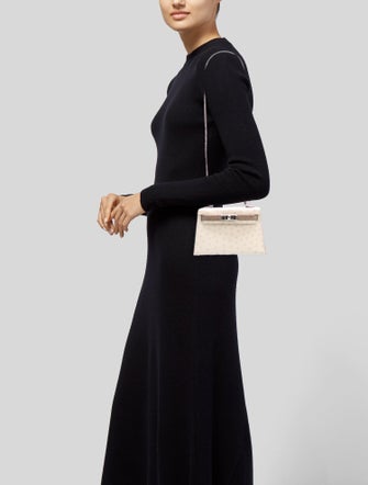 Hermès Special Order Ostrich Mini Kelly II Sellier 20