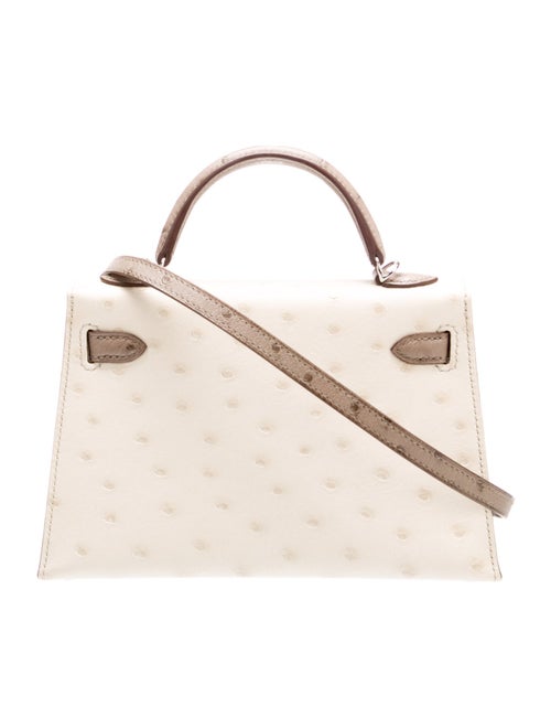 Hermès Special Order Ostrich Mini Kelly II Sellier 20